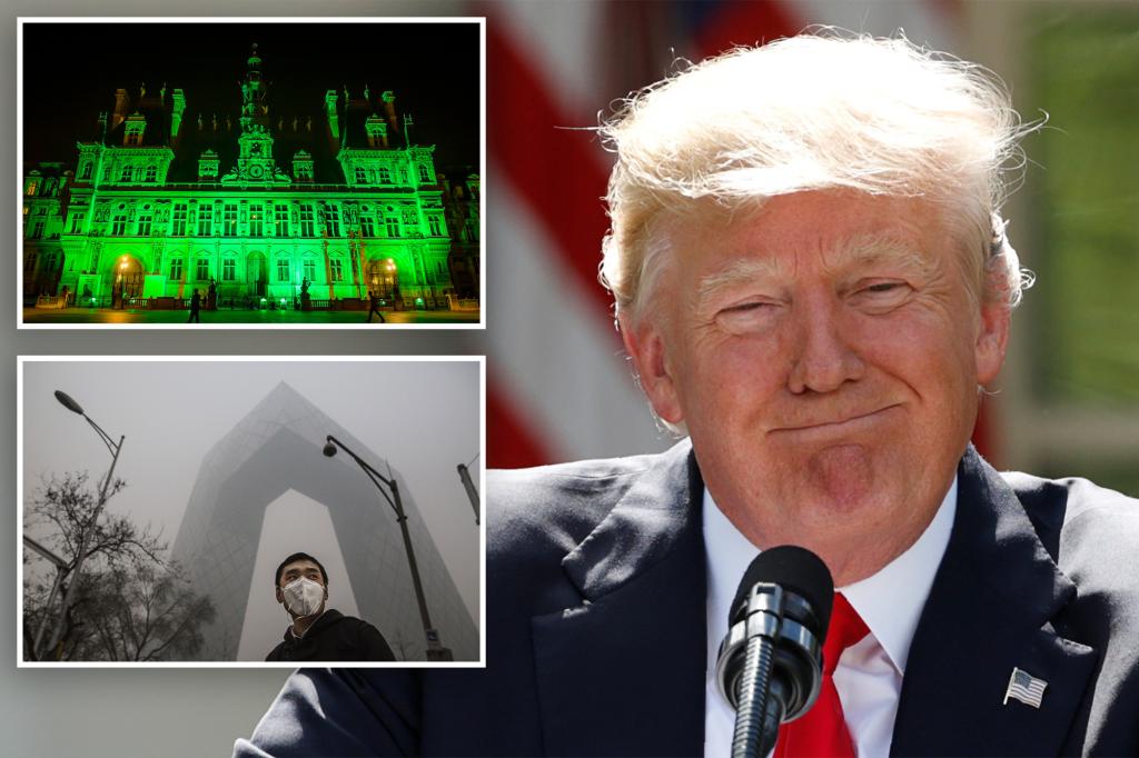 Trump plans to withdraw US from Paris climate pact, open some national monuments to drilling: report