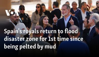 Spain's royals return to flood disaster zone for 1st time since being pelted by mud