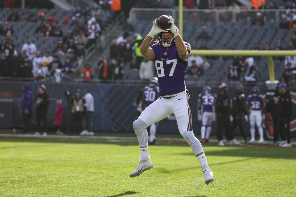 T.J. Hockenson #87 of the Minnesota Vikings