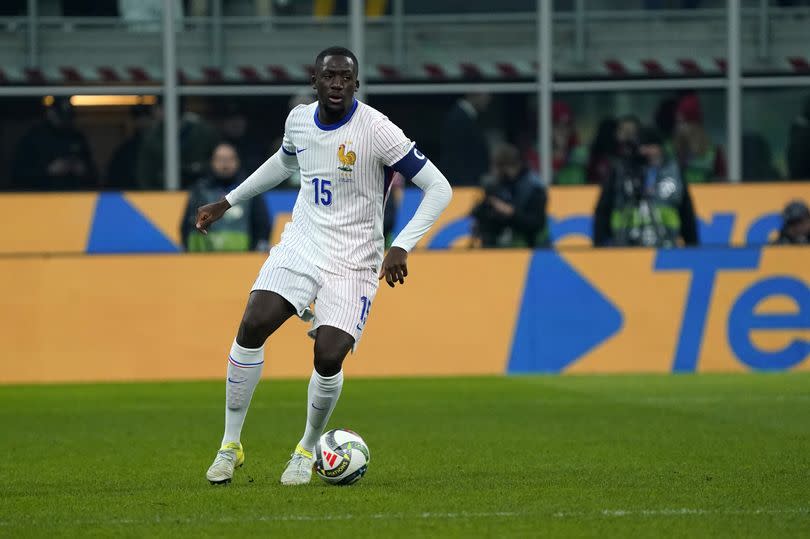 Ibrahima Konate captained France for the first time against Italy