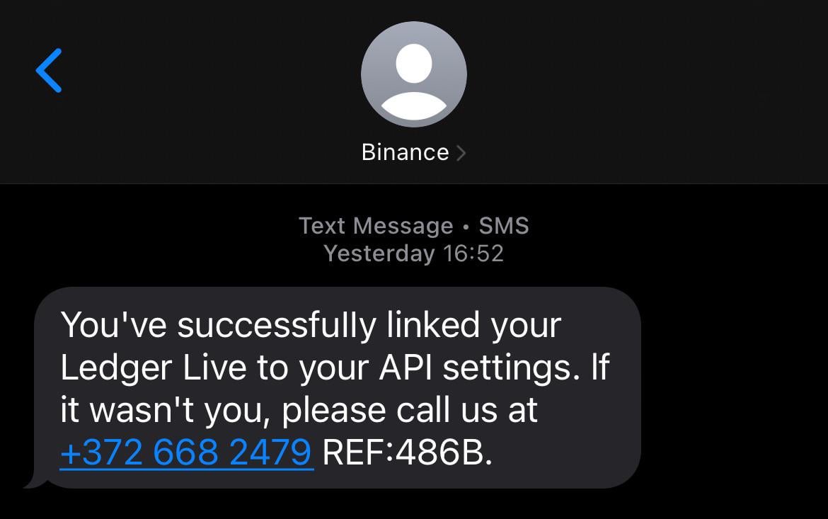 Nezinu cik jauns, bet kārtējais krāpniecības veids. Man vairs nav Binance vai Ledger kontu, bet agrāk esmu aktīvi ar tiem darbojies. Esiet uzmanīgi!