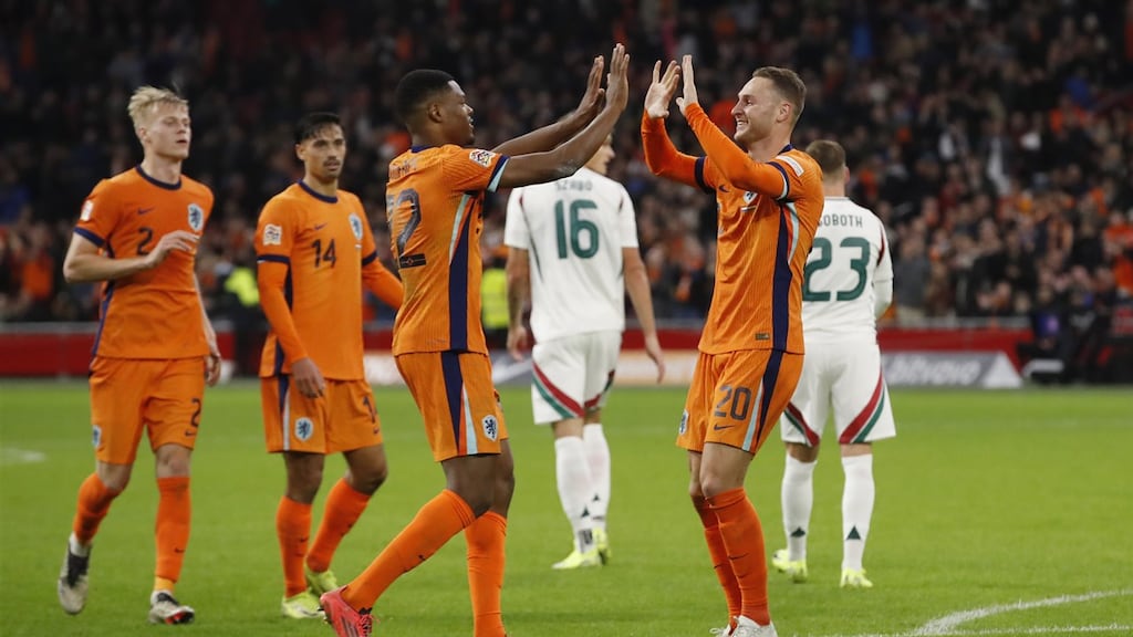 Nederland verzekerd van kwartfinales na ruime zege op Hongarije