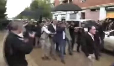 King and Queen of Spain receive a hostile reception when visiting flood ravaged Valencia