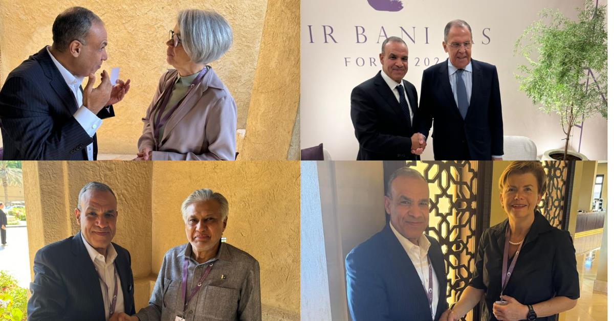 Abdelatty Meets With EU, Pakistani, Latvian, Russian Officials At Sir Bani Yas Forum