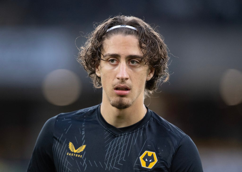 Fabio Silva of Wolverhampton Wanderers ahead of the Premier League match between Wolverhampton Wanderers and Newcastle United at Molineux on Octobe...