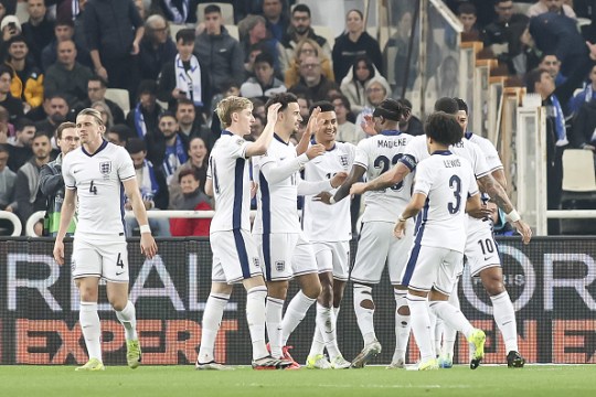 England beat Greece 3-0. 
