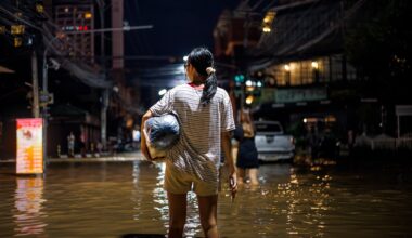 Special Report: Share on Climate Change, Floods, and Human Health. Image Credit: nutt / Shutterstock