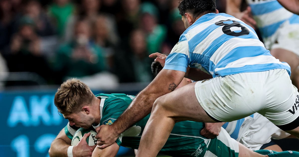 Ireland hold on at the death for victory over Argentina after lacklustre second half – The Irish Times