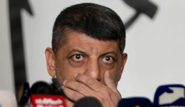 FILE - Hezbollah's chief spokesman Mohammed Afif gestures as he speaks during a press conference in Dahiyeh, in the southern suburb of Beirut, Lebanon, Monday, Nov. 11, 2024. (AP Photo/Hussein Malla, File)