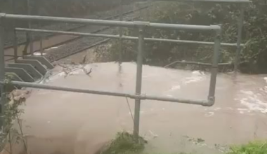 Extensive flooding on rail services