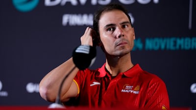 Rafael Nadal will call time on his remarkable tennis career after Spain's Davis Cup tie against the Netherlands. AP