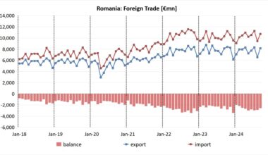 bne IntelliNews - Romania’s trade gap widens sharply in Q3