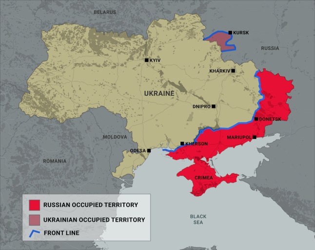 METRO GRAPHICS Ukraine, Russia territory map (Picture: Metro.co.uk)