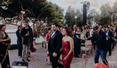 This UK couple closed their Malta wedding with a Phantom of the Opera showstopper