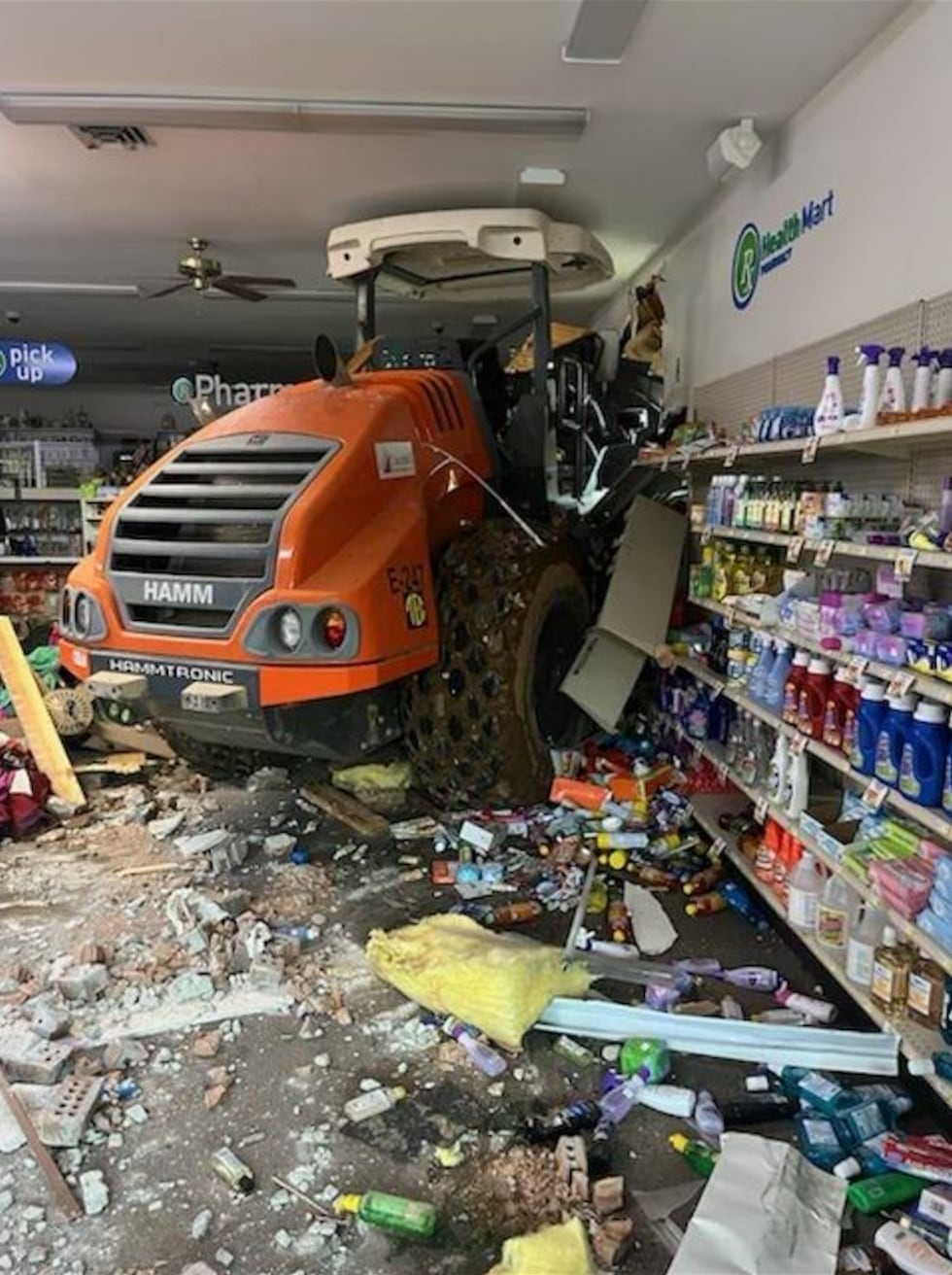 Damage at Woodstock Drug Store