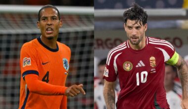 Virgil van Dijk Netherlands Dominik Szoboszlai Hungary