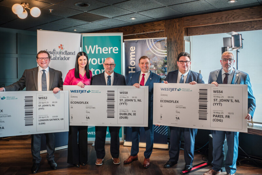 Canada, France, Ireland, and United Kingdom Connected by WestJet’s New St. John’s Routes