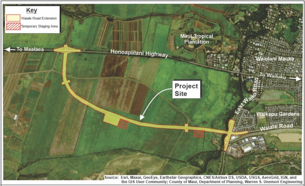 Draft environmental assessment details Waiʻale Road extension project : Maui Now