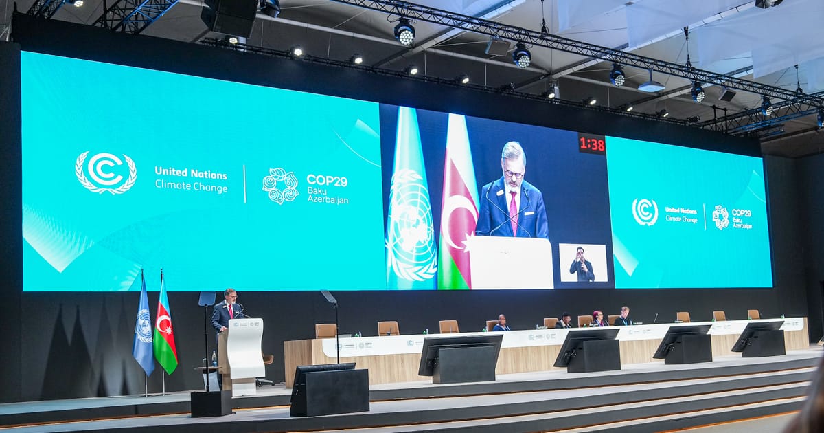 Europe cannot reduce emissions alone, says head of Czech COP29 delegation