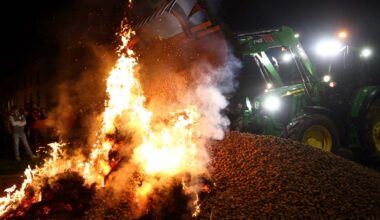 Un bel élan de solidarité: agriculteurs français et belges manifestent ensemble à Avay