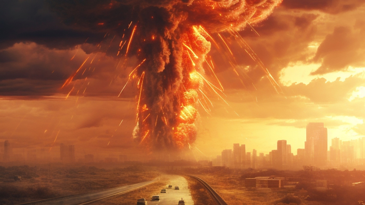 Así quedaría España si Putin decidiese lanzar una bomba nuclear sobre Madrid