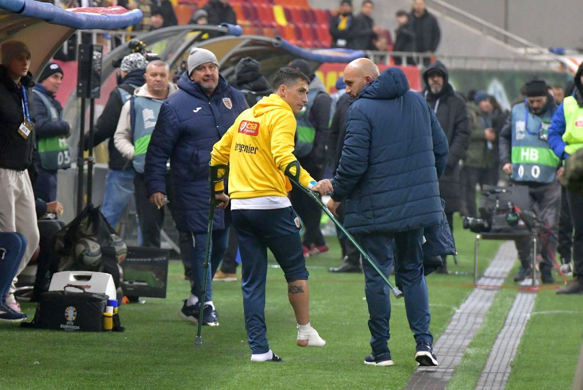 Imagine greu de privit! » Cum arată gheata lui Nicolae Stanciu, după accidentarea suferită în România
