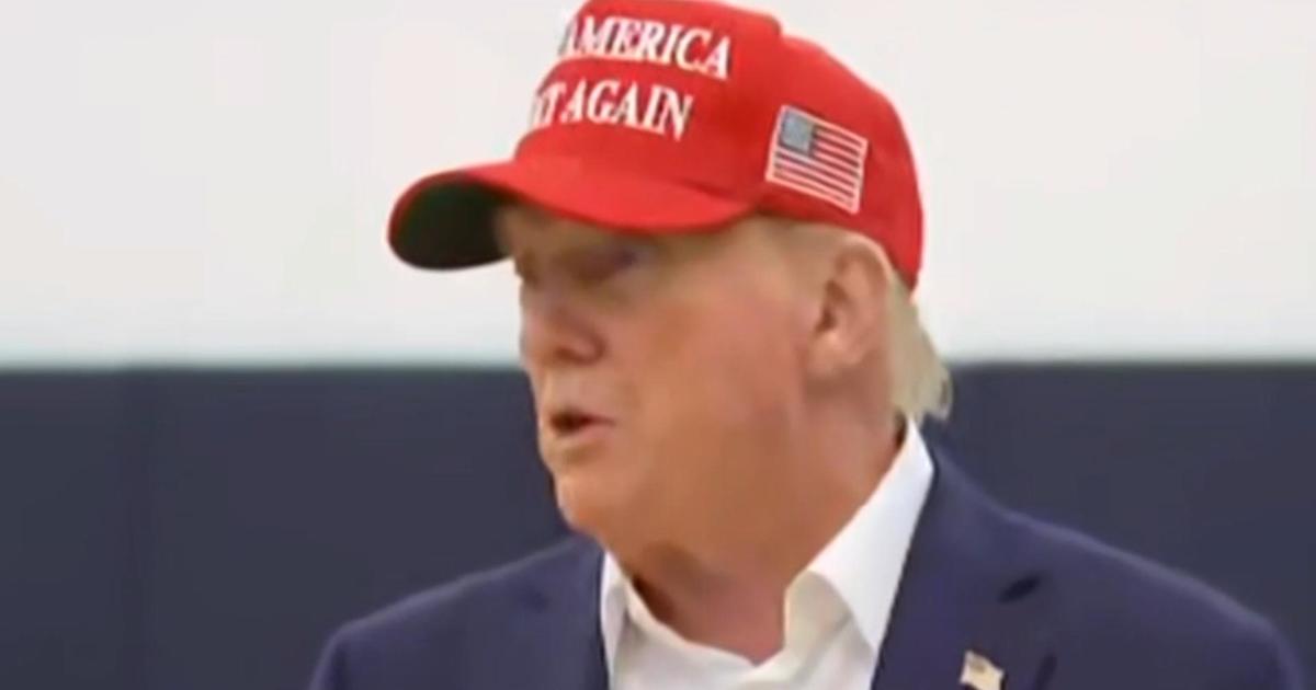 Trump speaks to reporters after voting in Florida