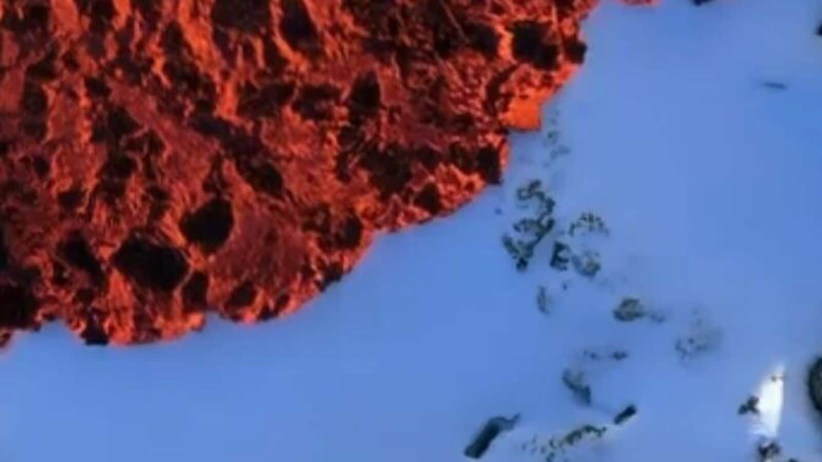 Dramatic visuals! Lava flows over snow in Iceland, netizens baffled — Leidenfrost effect explained