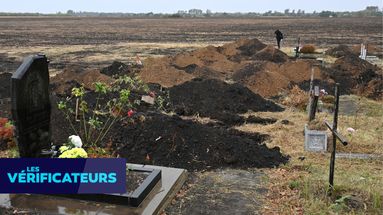VÉRIF'- Ukraine : d'où vient cette rumeur selon laquelle l'extension des cimetières provoquerait une contamination des eaux ? 