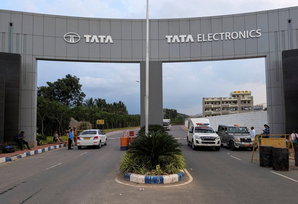 A Tata Electronics plant that makes Apple iPhone components in Hosur, Tamil Nadu, India. Photo: Reuters A Tata Electronics plant that makes Apple iPhone components in Hosur, Tamil Nadu, India. Photo: Reuters