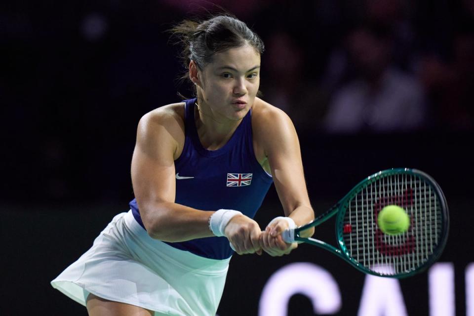 Emma Raducanu and the rest of the British team will look to book their place in the final (Getty Images for ITF)