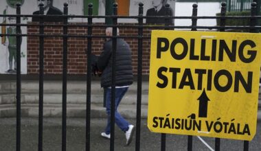 People cast their votes at Greenmount National School in Cork, 29 November, 2024
