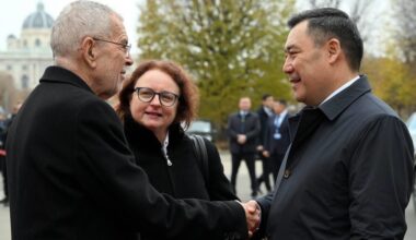 Official ceremony of meeting of leaders of Kyrgyzstan and Austria held in Vienna
