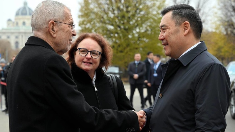 Official ceremony of meeting of leaders of Kyrgyzstan and Austria held in Vienna