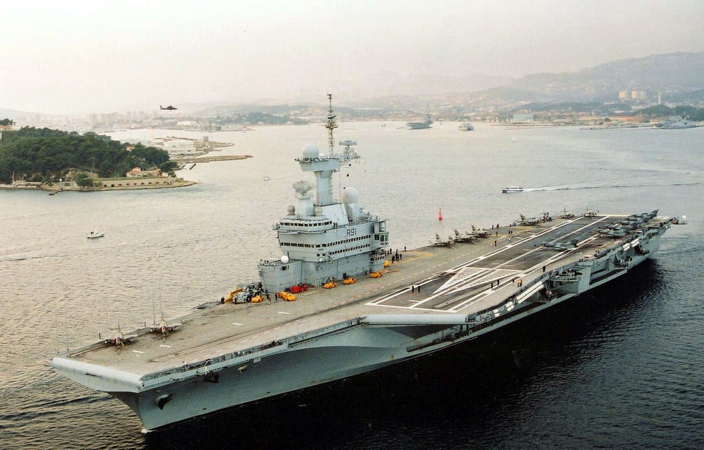 French nuclear-powered aircraft carrier Charles de Gaulle. Photo: AP French nuclear-powered aircraft carrier Charles de Gaulle. Photo: AP