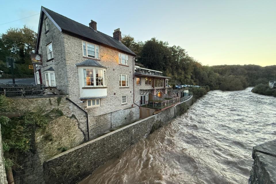 The Charlton Arms overlooks the River Teme on the Ludford Bridge (Adam Batterbee)