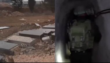 Footage From Hezbollah Tunnel Under Cemetery, Huge Cache Of Weapons, Rockets