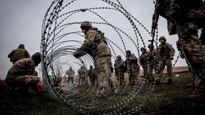 Servicemen of Ukraine’s 24th Mechanised Brigade improve their tactical skills at the training field in Donetsk region