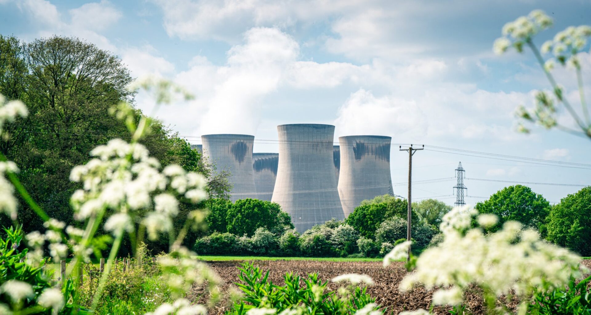 View of power plant at Drax power station