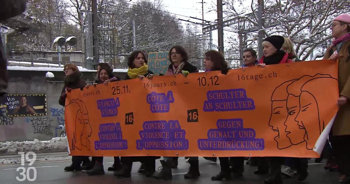 Des milliers de personnes ont manifesté à Berne contre les violences faites aux femmes - rts.ch