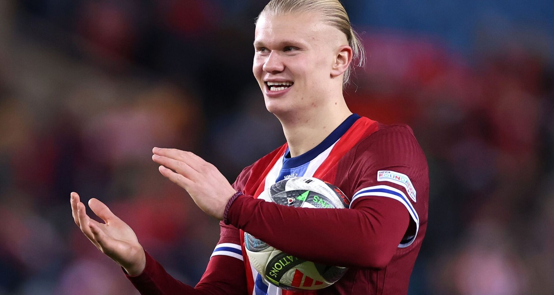UEFA Nations League: Erling Haaland hat-trick helps Norway secure promotion with five-goal win against Kazakhstan