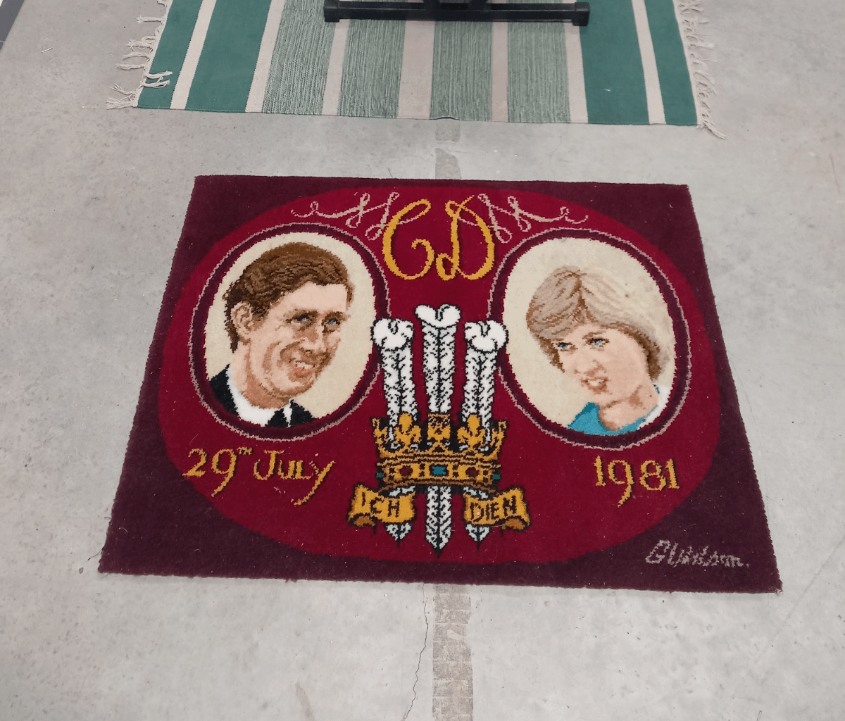 1981 charles and diana rug anyone need?