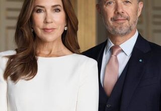 New Official Portraits of King Frederik and Queen Mary of Denmark.