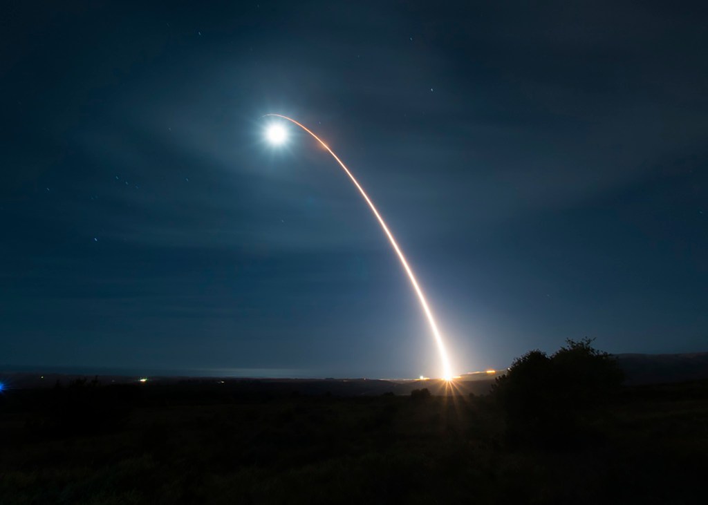 The US is set to test an unarmed Minuteman III intercontinental ballistic missile on Tuesday night.