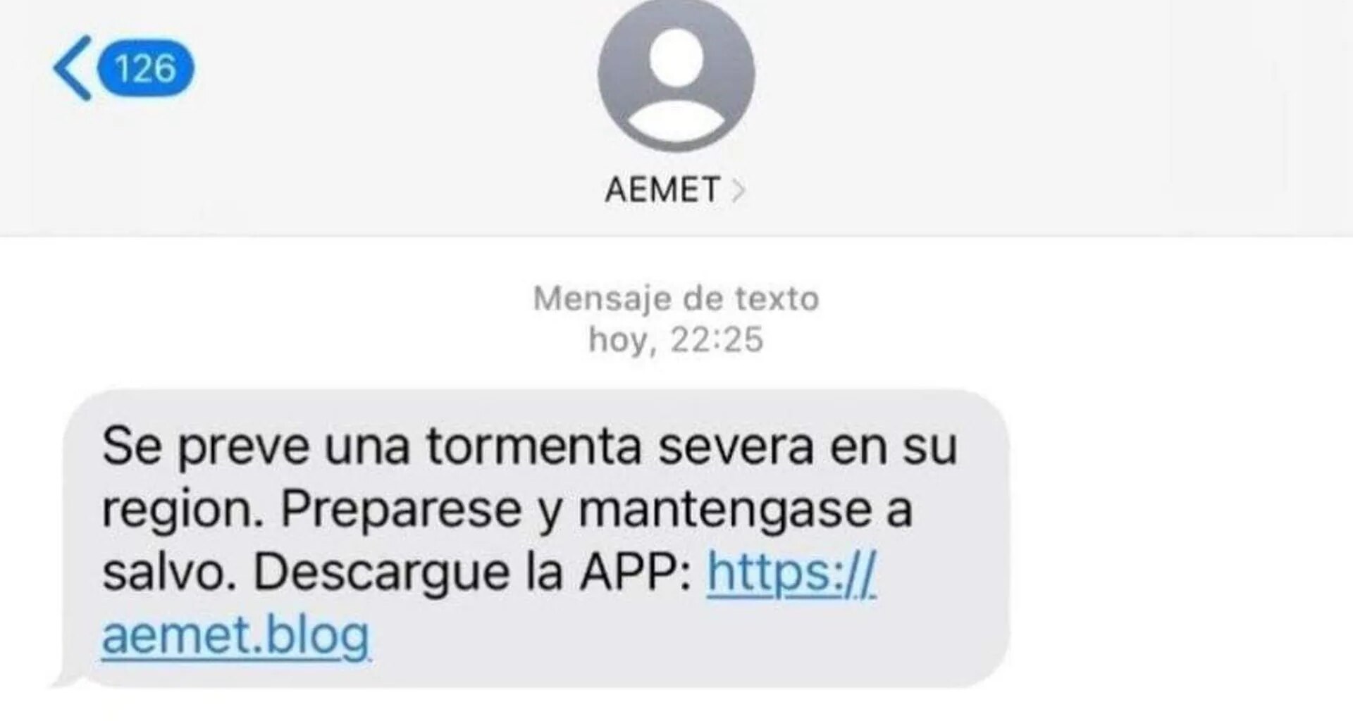 Beware of the 'Dana' storm alerts circulating in Spain: scam messages impersonating Aemet detected