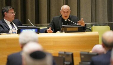 Monsignor Gabriele Caccia, the Vatican's Permanent Observer to the United Nations