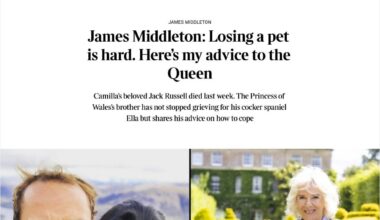James Middleton: Losing a pet is hard. Here’s my advice to the Queen