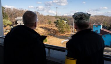 President Rinkēvičs visits border zone in Korea / Article