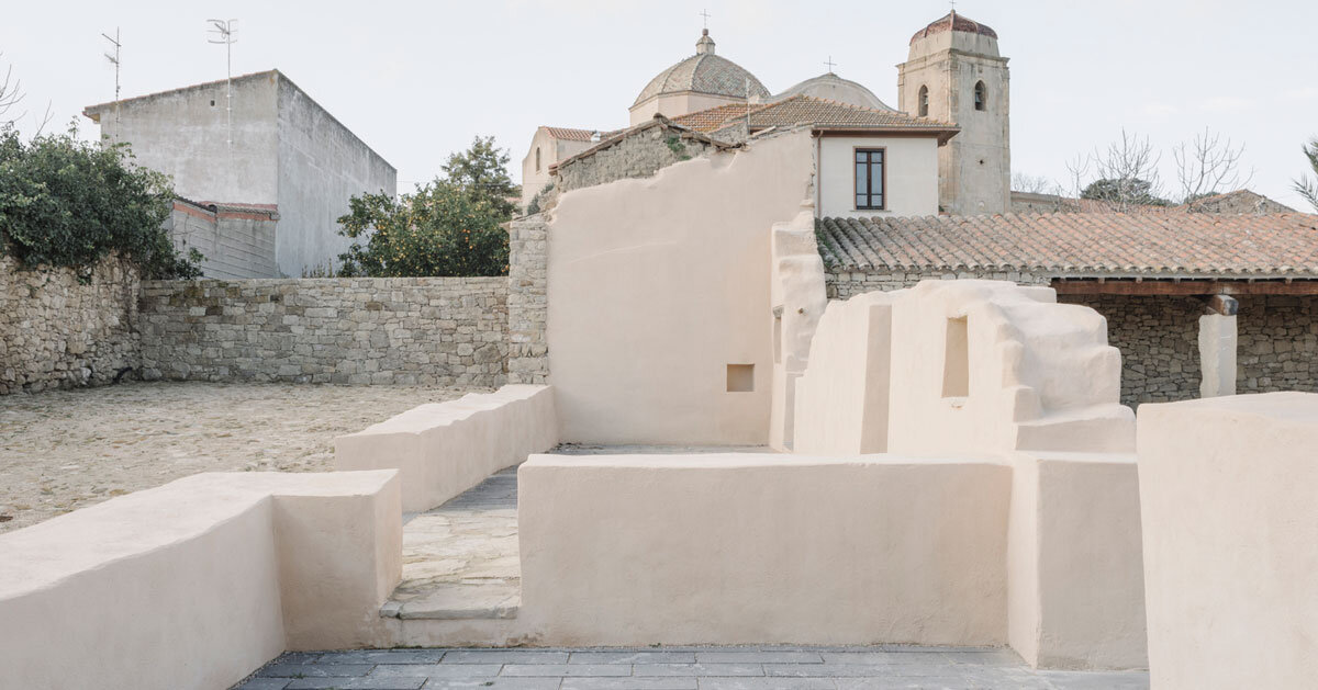 martino picchedda transforms historic sardinian residence into public exhibition space