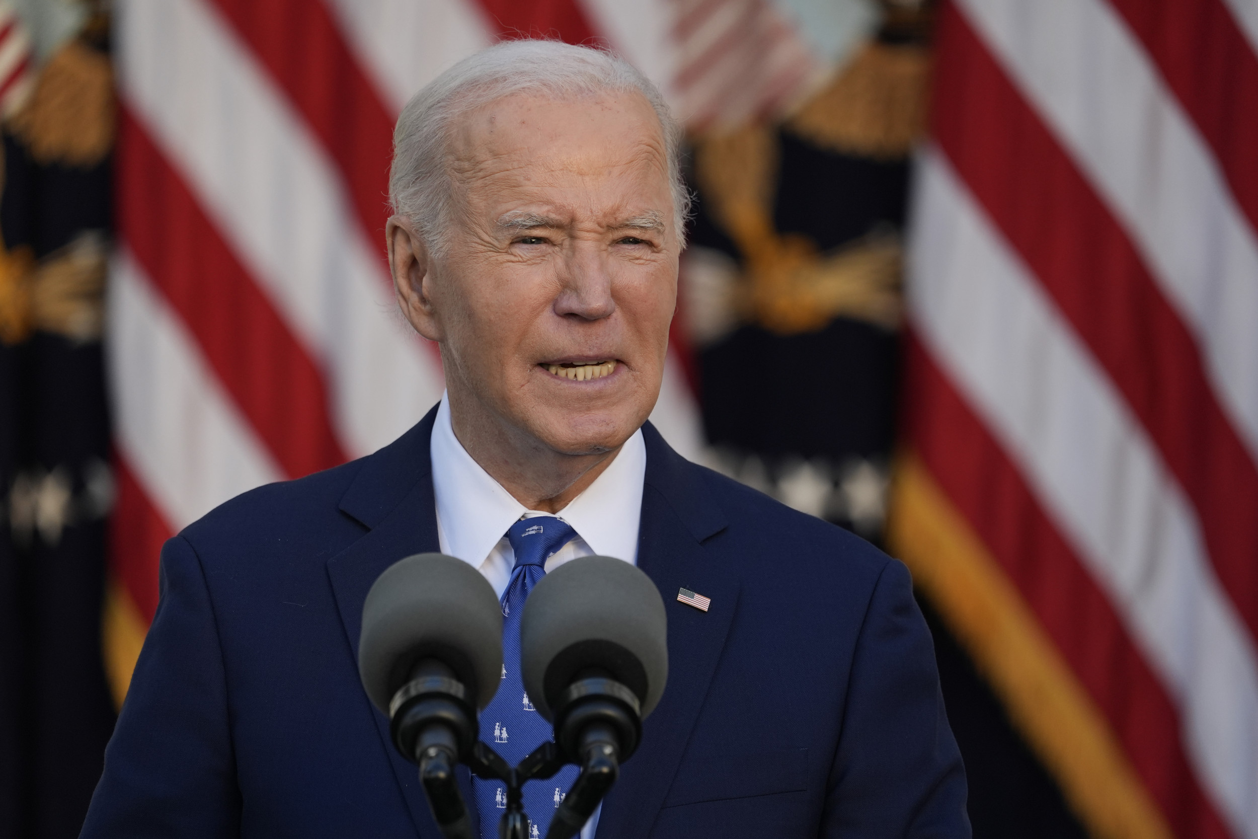 President Joe Biden Speaks at White House